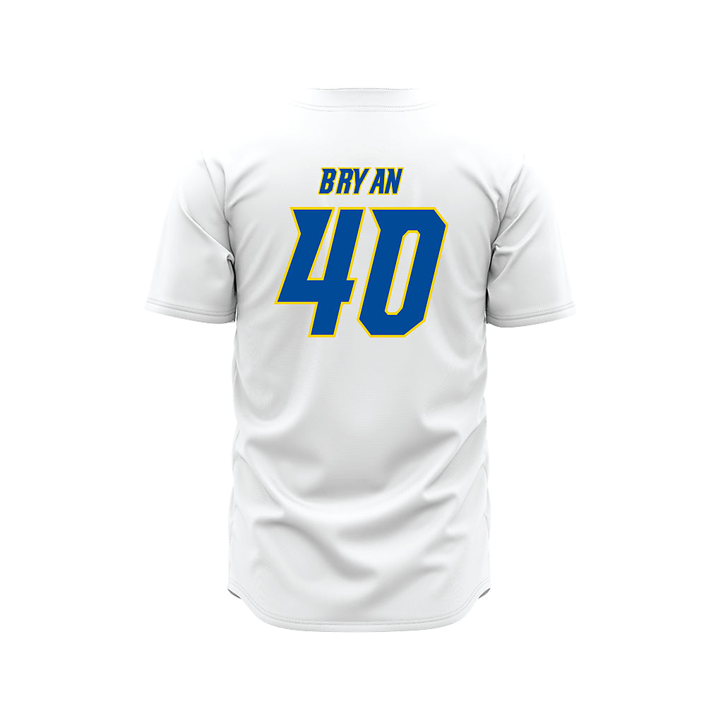 Delaware - NCAA Baseball : Dylan Bryan - White Jersey-1
