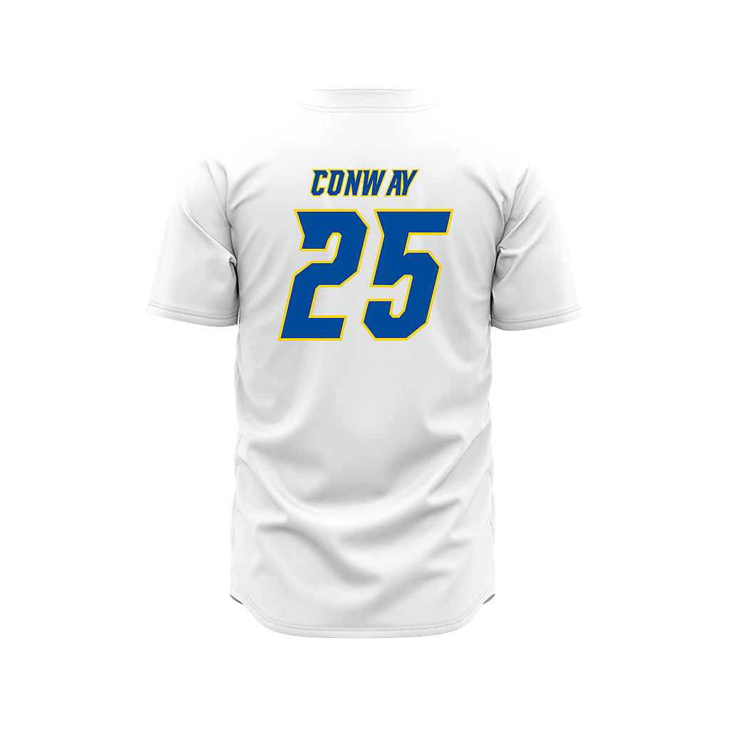 Delaware - NCAA Baseball : Elias Conway - White Jersey-1