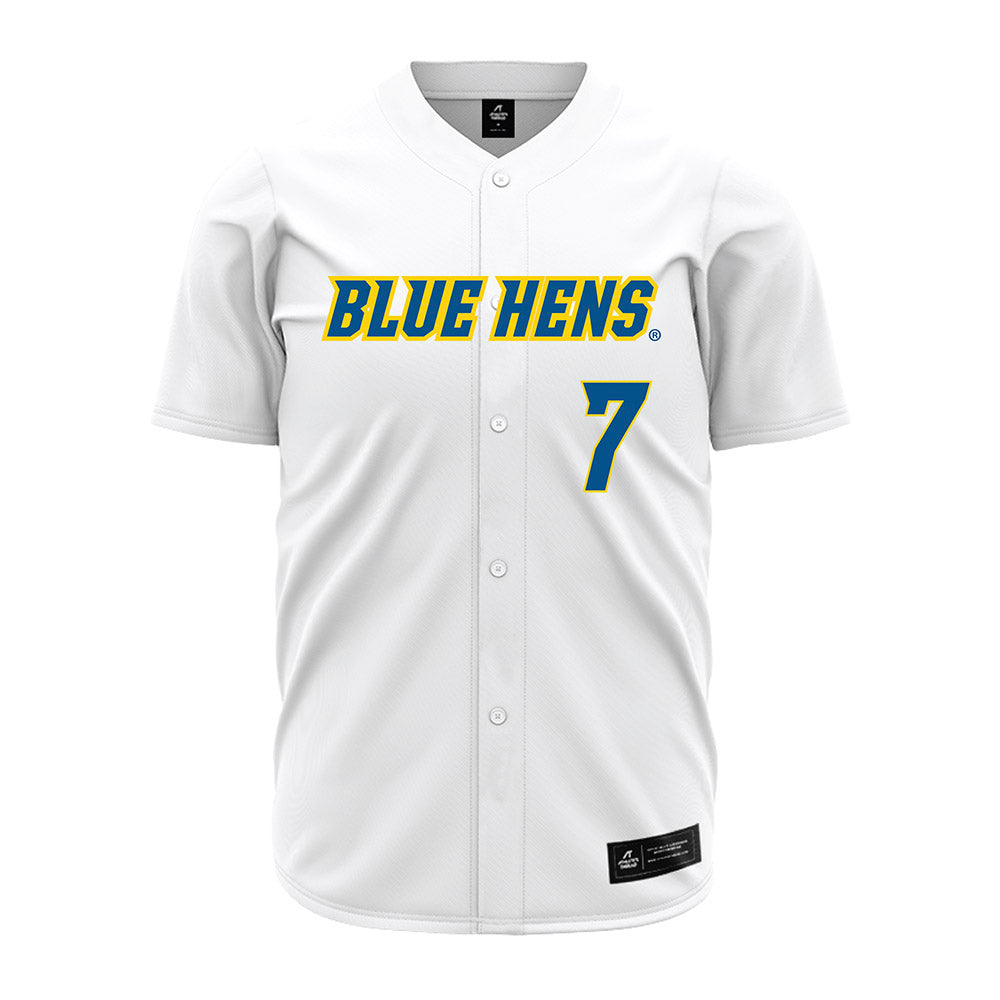 Delaware - NCAA Baseball : Evan Bouldin - White Jersey-0