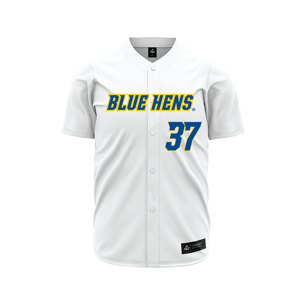 Delaware - NCAA Baseball : Evan Lewis - White Jersey-0