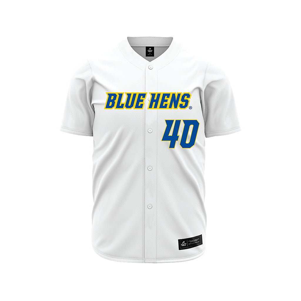 Delaware - NCAA Baseball : Dylan Bryan - White Jersey-0