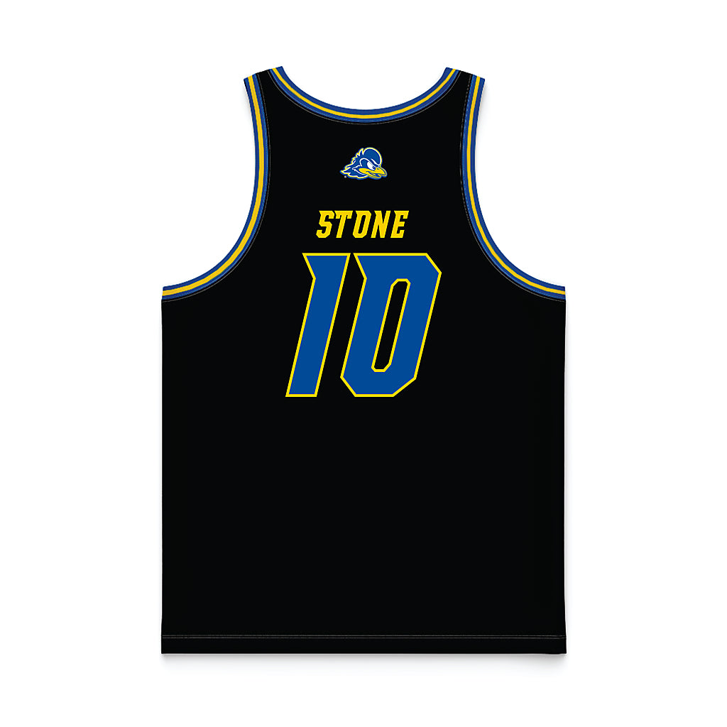 Delaware - NCAA Women's Basketball : Elle Stone - Black Basketball Jersey-1