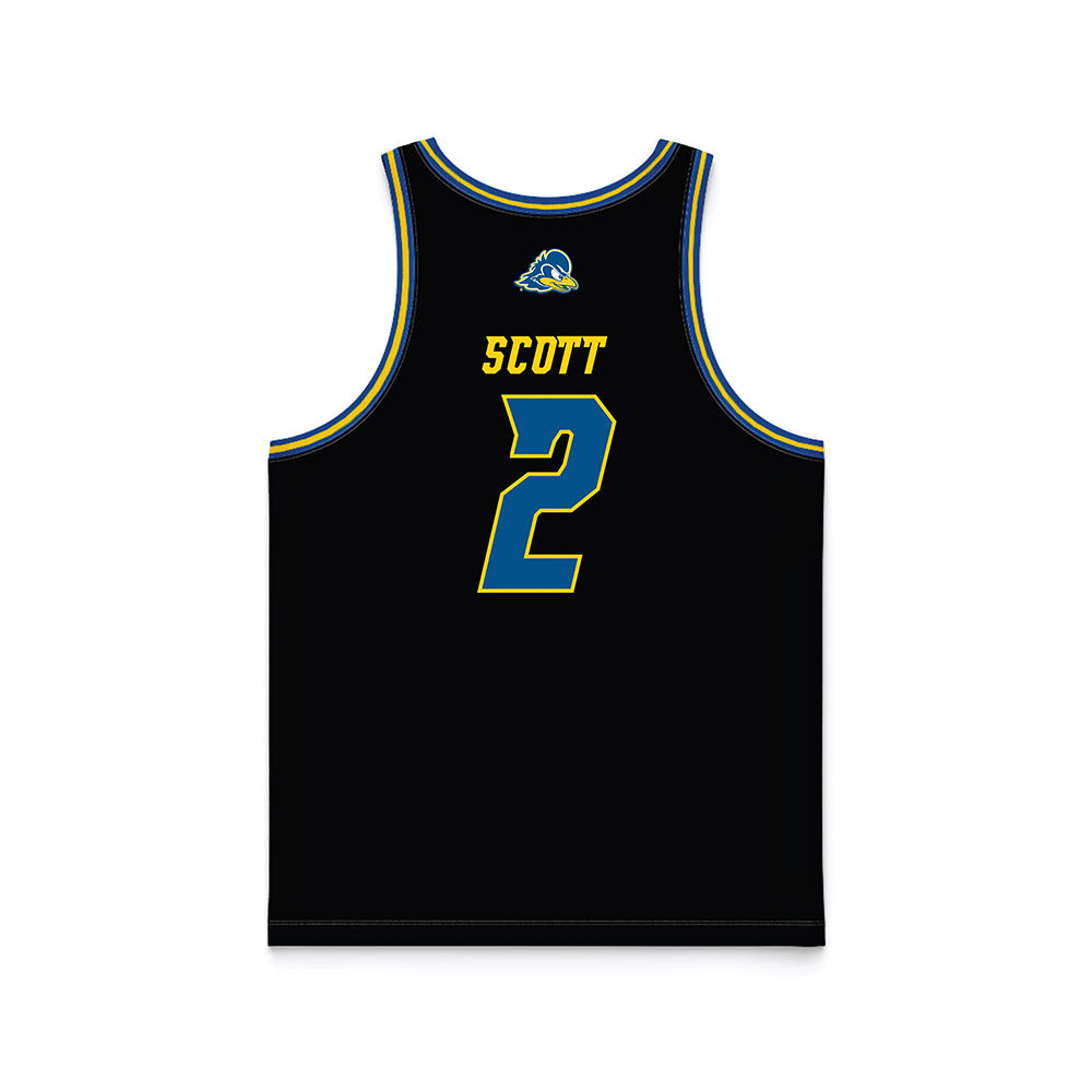 Delaware - NCAA Women's Basketball : Kendall Scott - Black Basketball Jersey-1