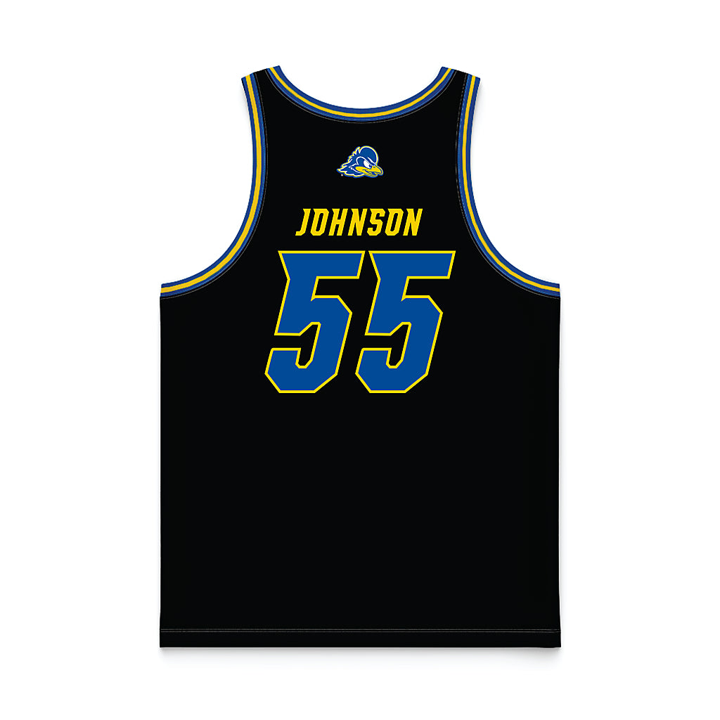 Delaware - NCAA Women's Basketball : Gianna Johnson - Black Basketball Jersey-1