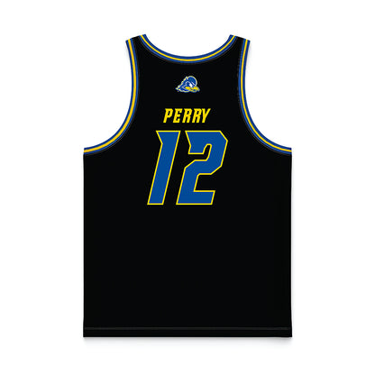 Delaware - NCAA Women's Basketball : Jiya Perry - Black Basketball Jersey-1