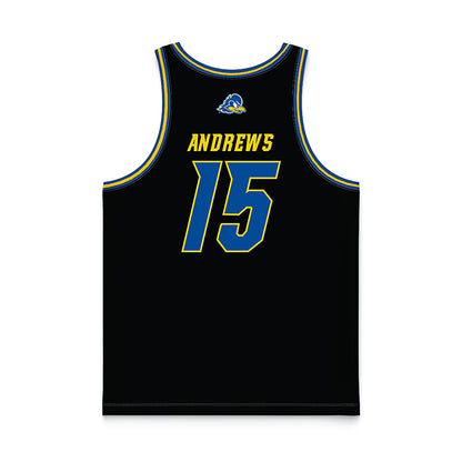 Delaware - NCAA Women's Basketball : Ava Andrews - Black Basketball Jersey-1