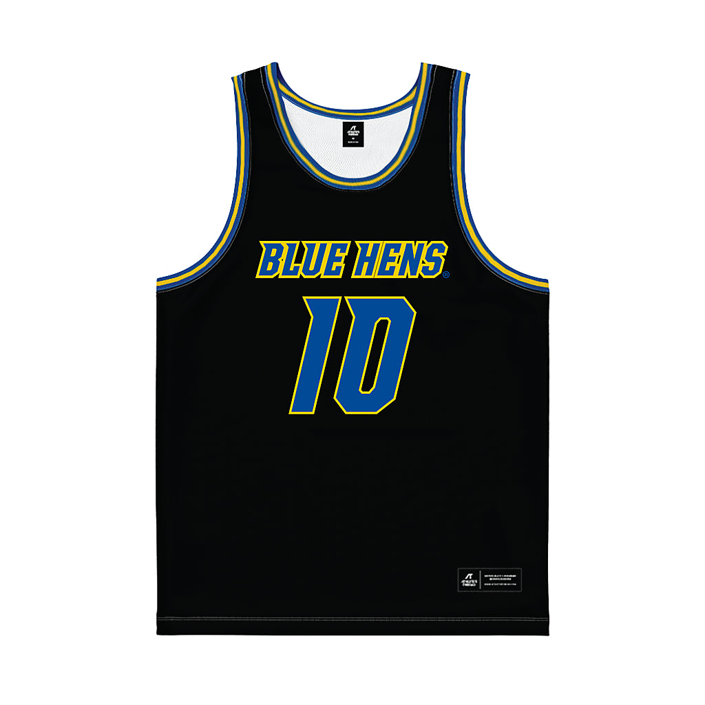 Delaware - NCAA Women's Basketball : Elle Stone - Black Basketball Jersey-0