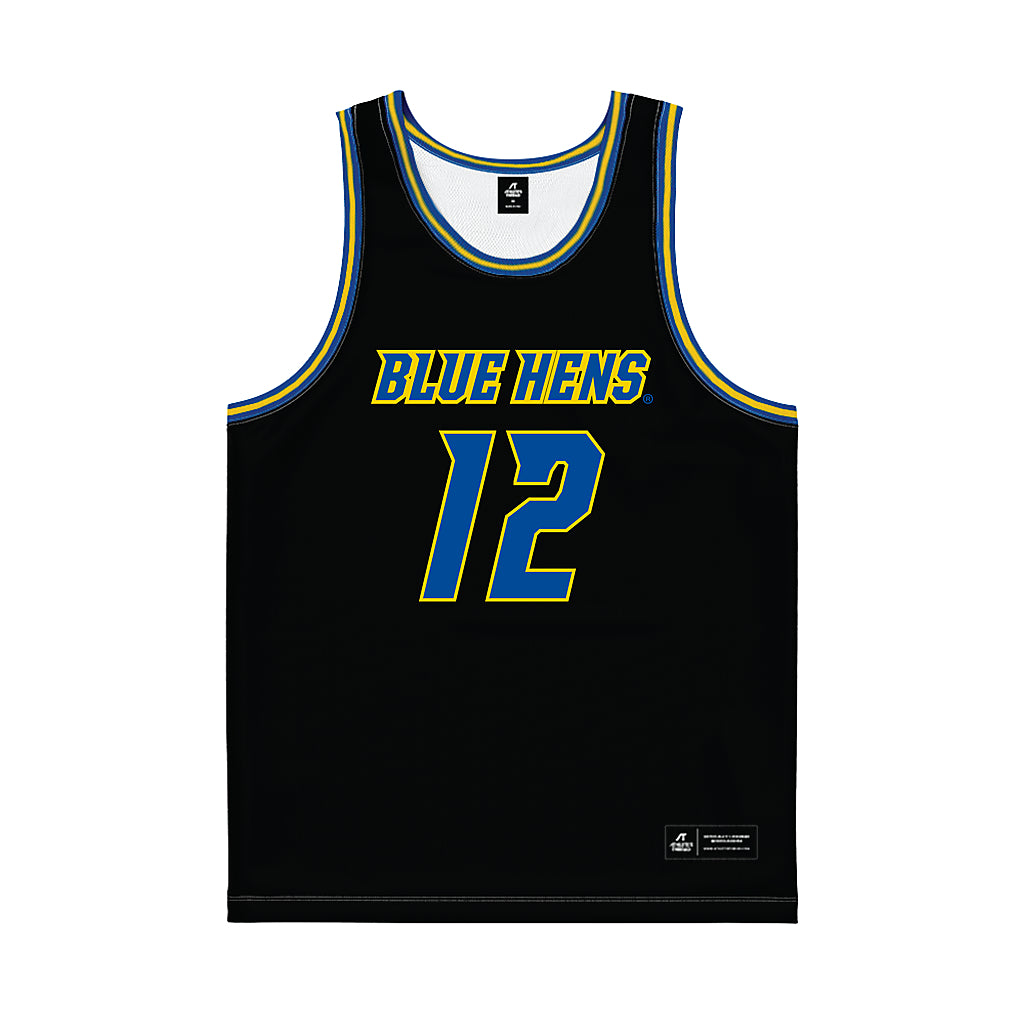 Delaware - NCAA Women's Basketball : Jiya Perry - Black Basketball Jersey-0
