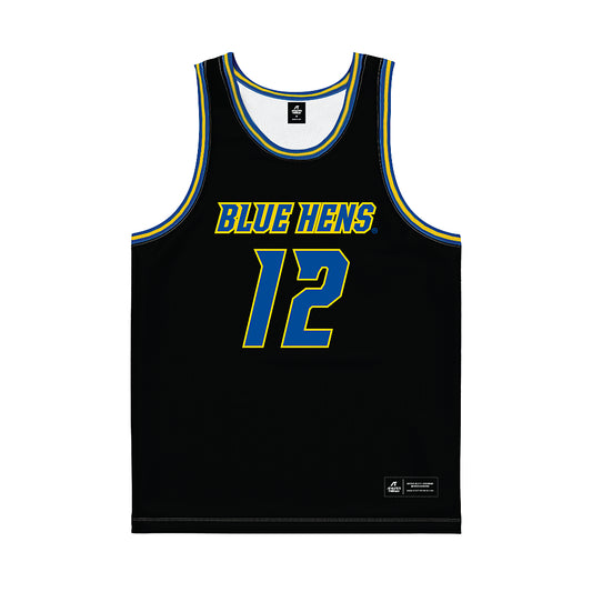 Delaware - NCAA Women's Basketball : Jiya Perry - Black Basketball Jersey-0