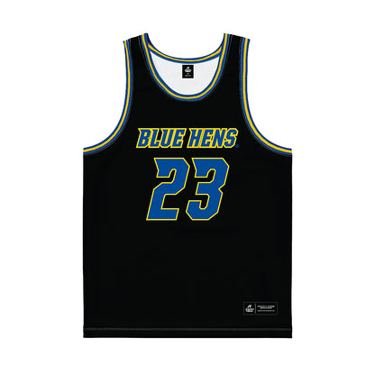 Delaware - NCAA Women's Basketball : Grace Sundback - Black Basketball Jersey-0