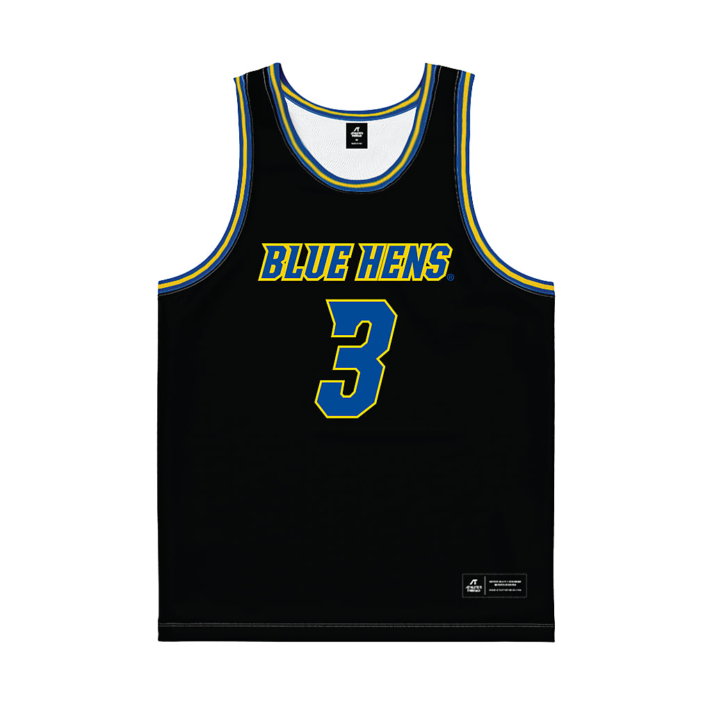 Delaware - NCAA Women's Basketball : Ella Wanzer - Black Basketball Jersey-0
