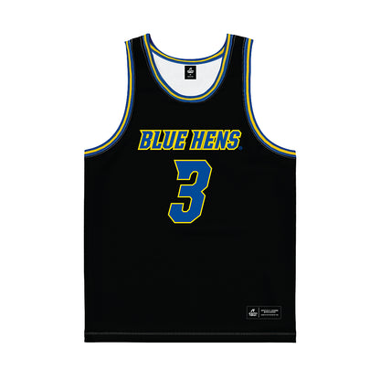 Delaware - NCAA Women's Basketball : Ella Wanzer - Black Basketball Jersey-0