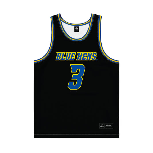 Delaware - NCAA Women's Basketball : Ella Wanzer - Black Basketball Jersey-0