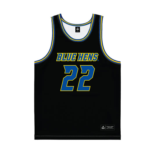 Delaware - NCAA Women's Basketball : Arantxa Portalez - Black Basketball Jersey-0