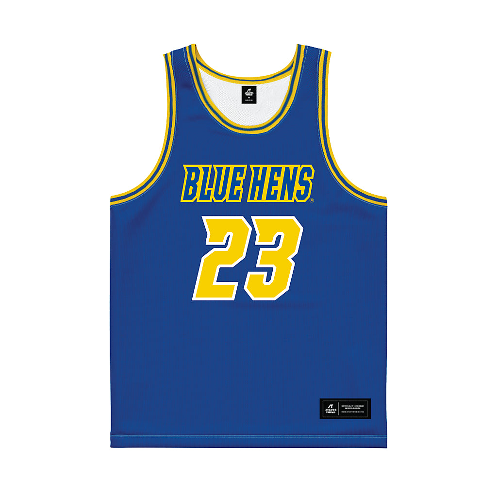Delaware - NCAA Women's Basketball : Grace Sundback - Royal Basketball Jersey-0