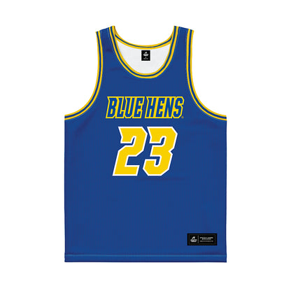 Delaware - NCAA Women's Basketball : Grace Sundback - Royal Basketball Jersey-0