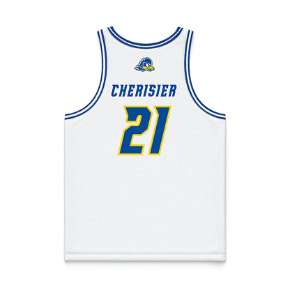 Delaware - NCAA Women's Basketball : Andea Cherisier - White Basketball Jersey-1