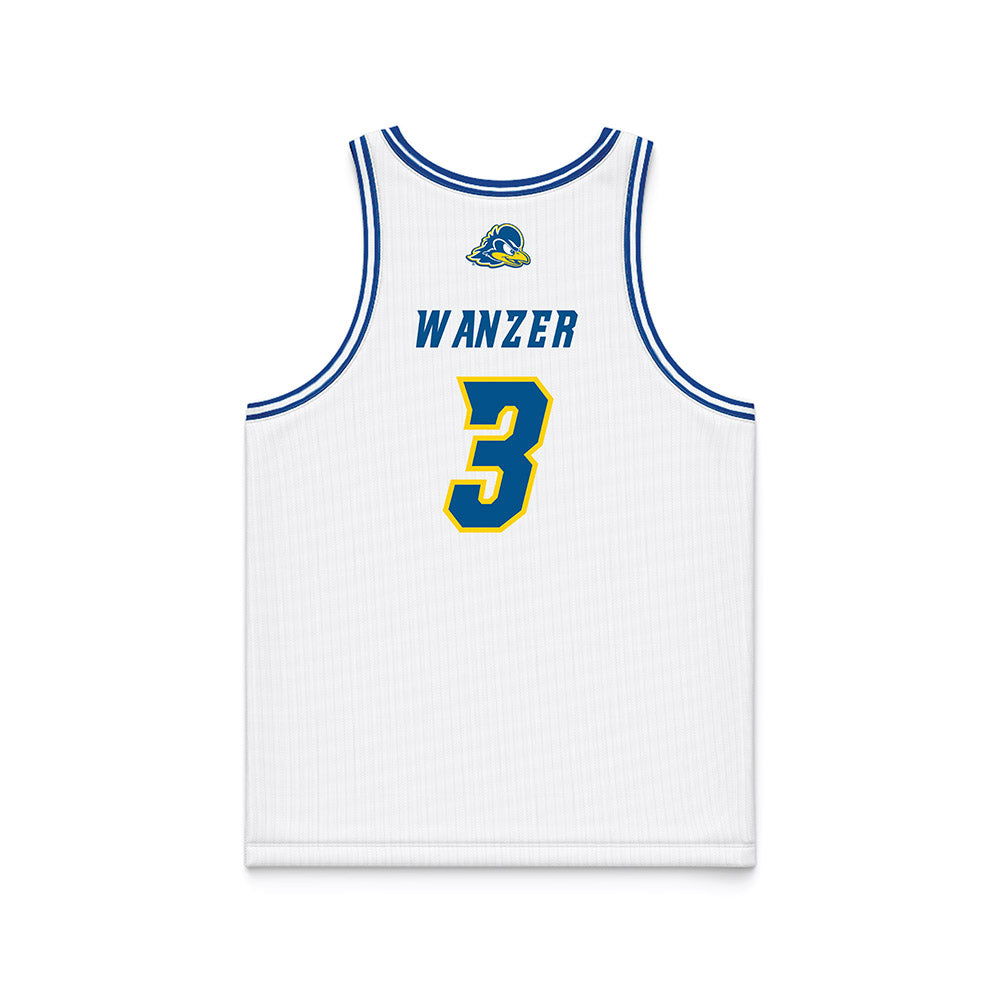 Delaware - NCAA Women's Basketball : Ella Wanzer - White Basketball Jersey-1