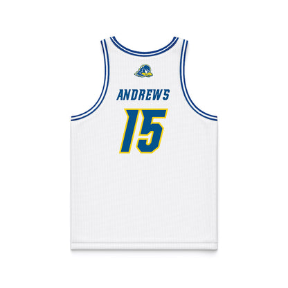 Delaware - NCAA Women's Basketball : Ava Andrews - White Basketball Jersey-1