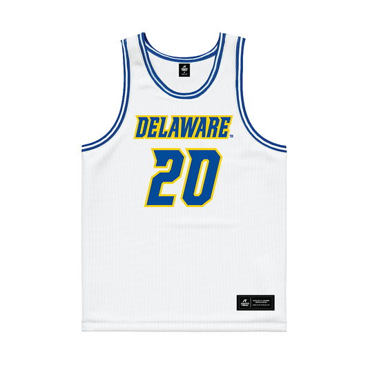 Delaware - NCAA Women's Basketball : Claudia Clement - White Basketball Jersey-0