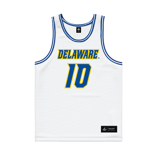 Delaware - NCAA Women's Basketball : Elle Stone - White Basketball Jersey-0