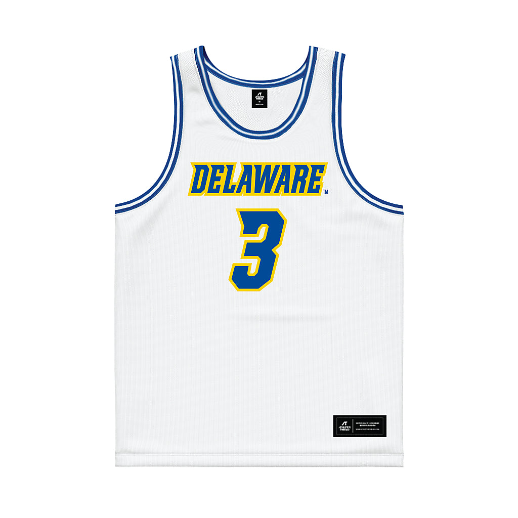 Delaware - NCAA Women's Basketball : Ella Wanzer - White Basketball Jersey-0