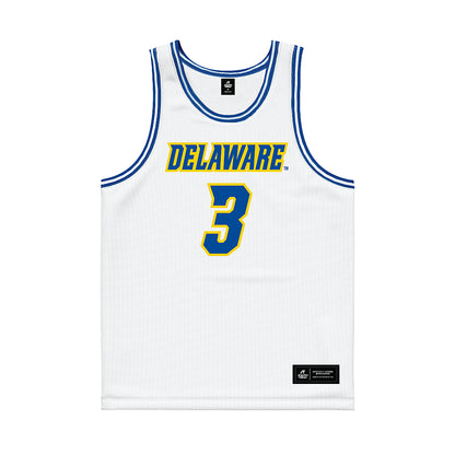 Delaware - NCAA Women's Basketball : Ella Wanzer - White Basketball Jersey-0