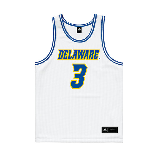 Delaware - NCAA Women's Basketball : Ella Wanzer - White Basketball Jersey-0