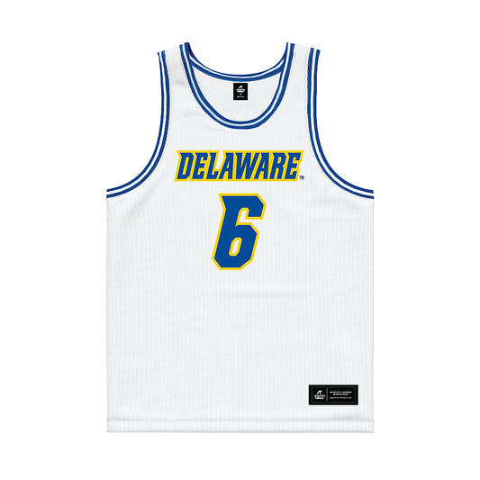 Delaware - NCAA Women's Basketball : Safiatu Kolliegbo - White Basketball Jersey-0