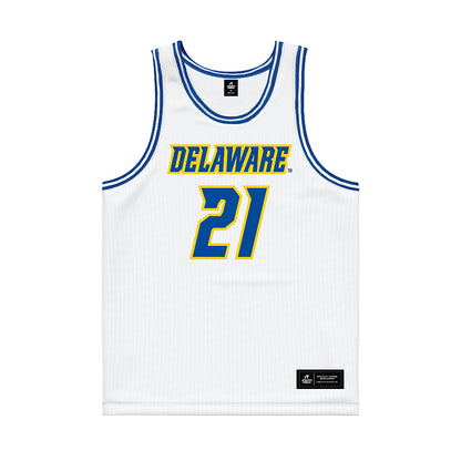 Delaware - NCAA Women's Basketball : Andea Cherisier - White Basketball Jersey-0