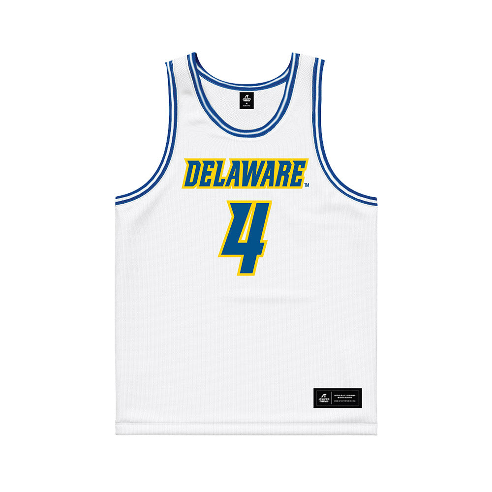Delaware - NCAA Women's Basketball : Trinity Vance - White Basketball Jersey-0