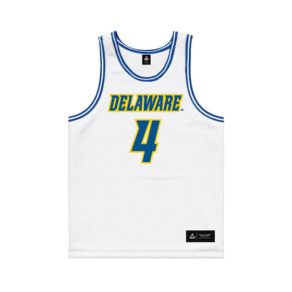 Delaware - NCAA Women's Basketball : Trinity Vance - White Basketball Jersey-0