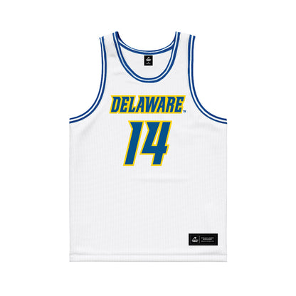 Delaware - NCAA Women's Basketball : Amiya Carroll - White Basketball Jersey-0