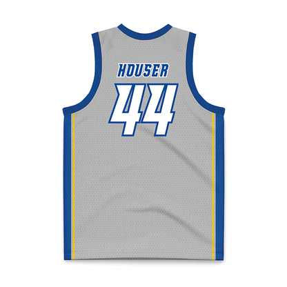 Delaware - NCAA Men's Basketball : Tyler Houser - Grey Basketball Jersey-1
