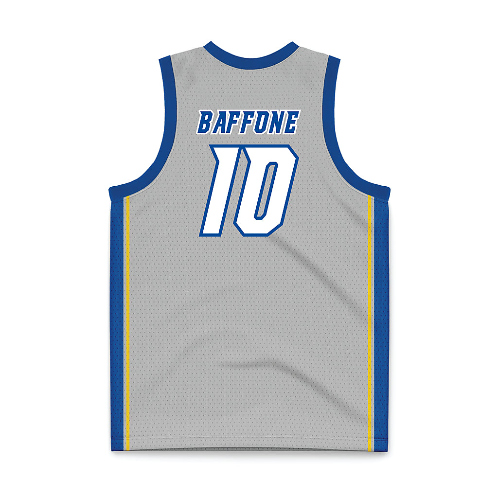 Delaware - NCAA Men's Basketball : Brandon Baffone - Grey Basketball Jersey-1
