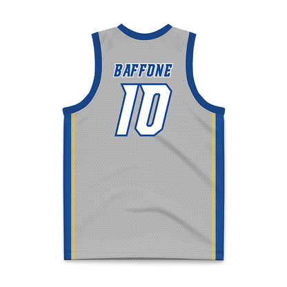 Delaware - NCAA Men's Basketball : Brandon Baffone - Grey Basketball Jersey-1