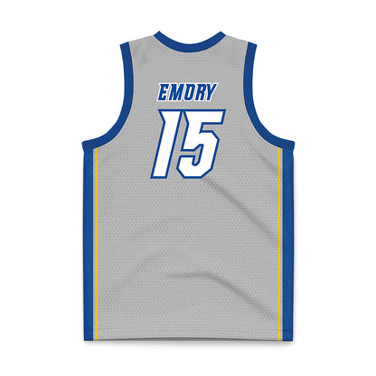 Delaware - NCAA Men's Basketball : Houston Emory - Grey Basketball Jersey-1