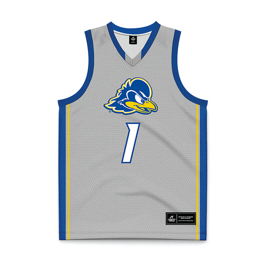 Delaware - NCAA Men's Basketball : Mason Ellison - Grey Basketball Jersey-0