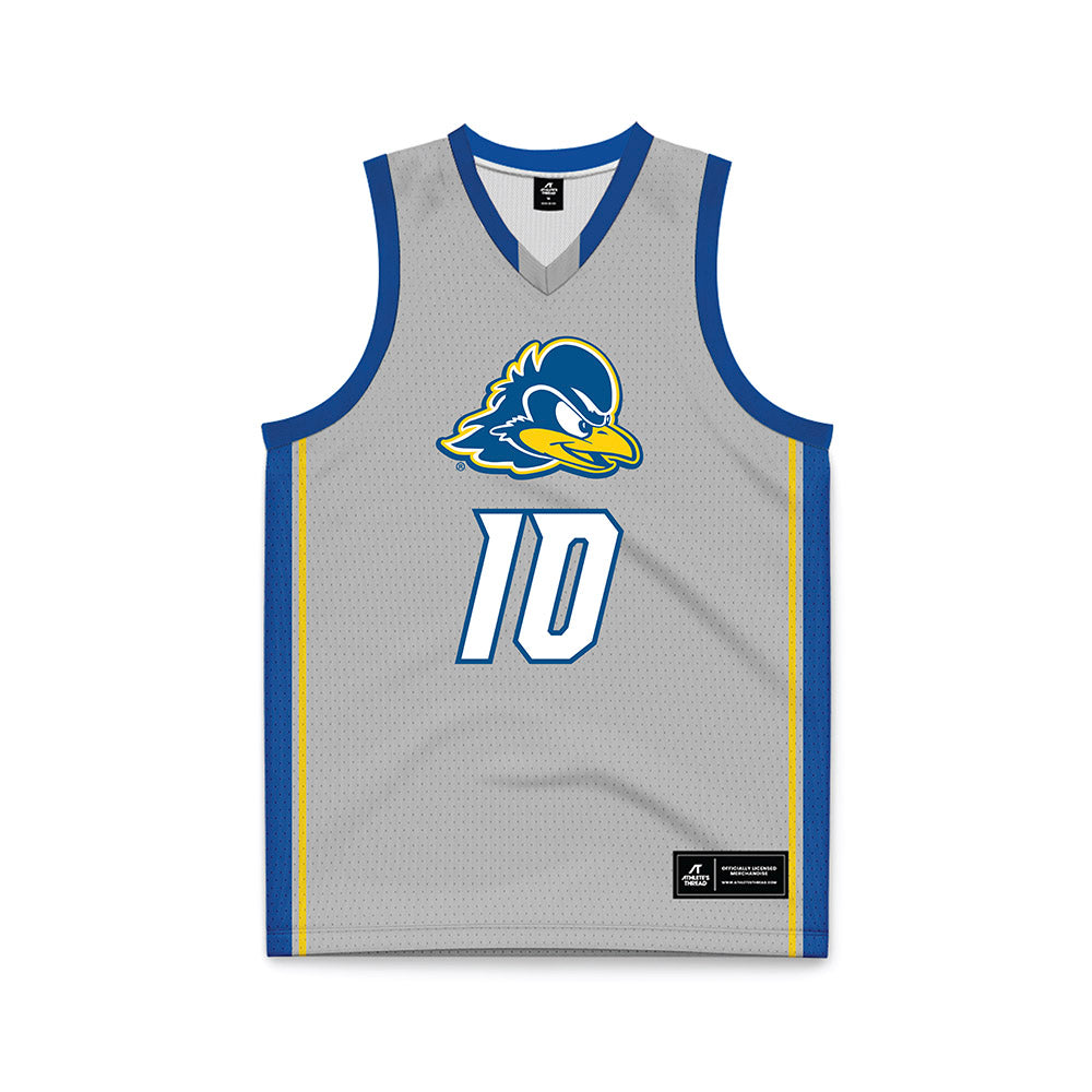 Delaware - NCAA Men's Basketball : Brandon Baffone - Grey Basketball Jersey-0