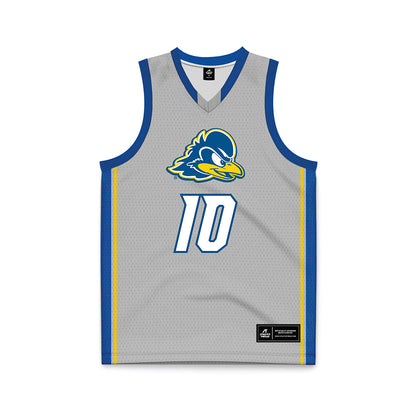 Delaware - NCAA Men's Basketball : Brandon Baffone - Grey Basketball Jersey-0
