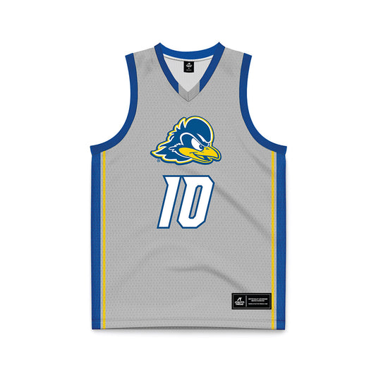 Delaware - NCAA Men's Basketball : Brandon Baffone - Grey Basketball Jersey-0