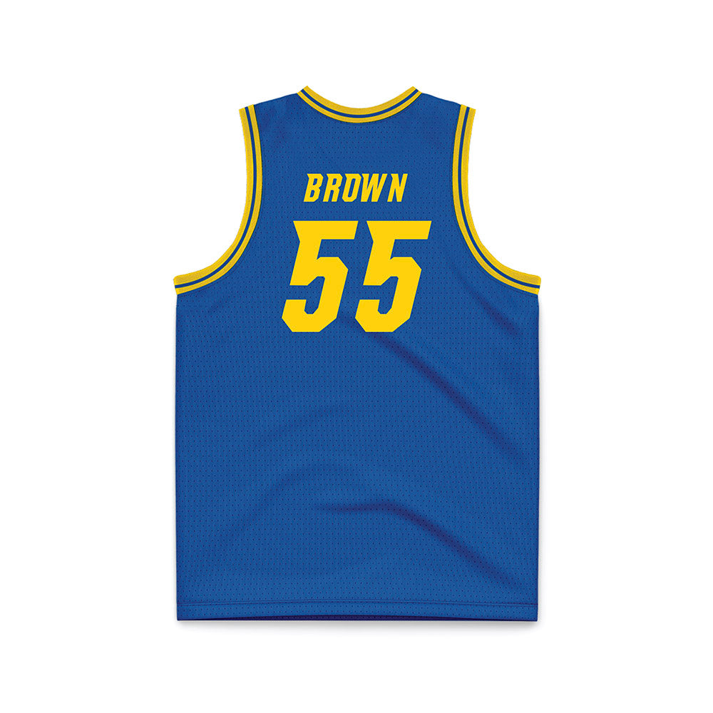 Delaware - NCAA Men's Basketball : Jameel Brown - Royal Basketball Jersey-1