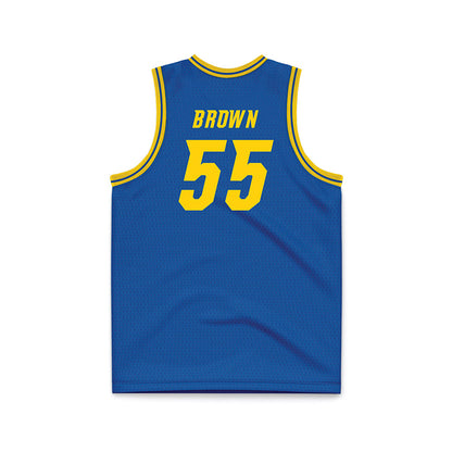 Delaware - NCAA Men's Basketball : Jameel Brown - Royal Basketball Jersey-1