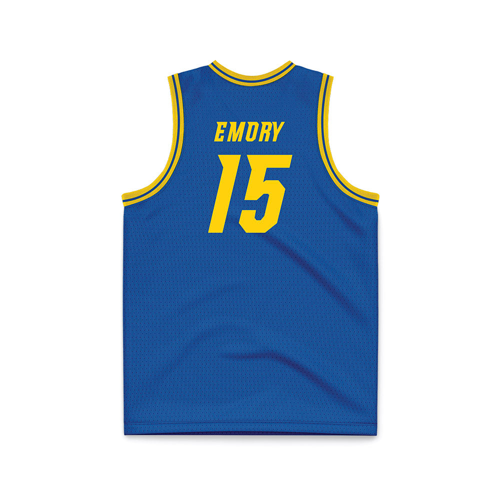 Delaware - NCAA Men's Basketball : Houston Emory - Royal Basketball Jersey-1