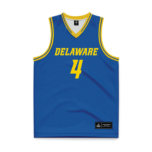 Delaware - NCAA Men's Basketball : Justyn Fernandez - Royal Basketball Jersey-0