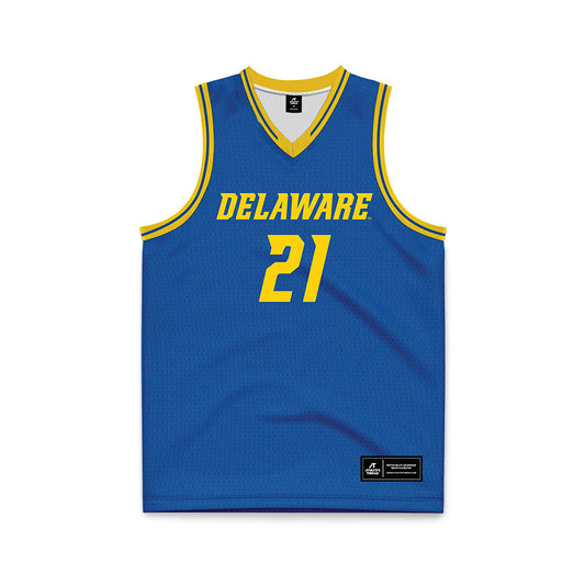 Delaware - NCAA Men's Basketball : Nnanna Njoku - Royal Basketball Jersey-0