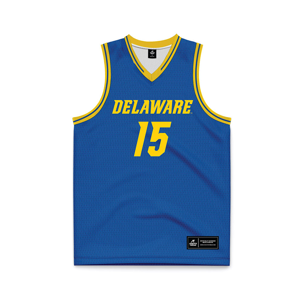 Delaware - NCAA Men's Basketball : Houston Emory - Royal Basketball Jersey-0
