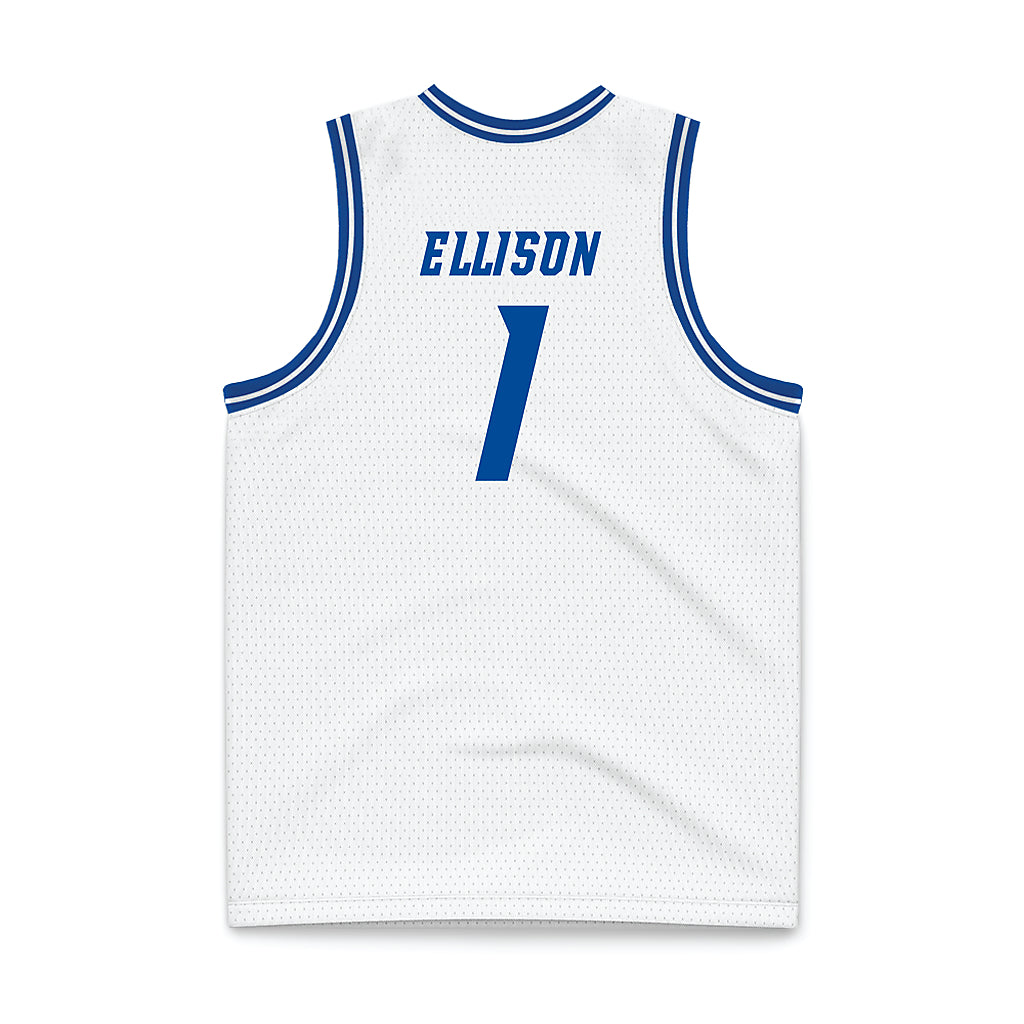 Delaware - NCAA Men's Basketball : Mason Ellison - White Basketball Jersey-1