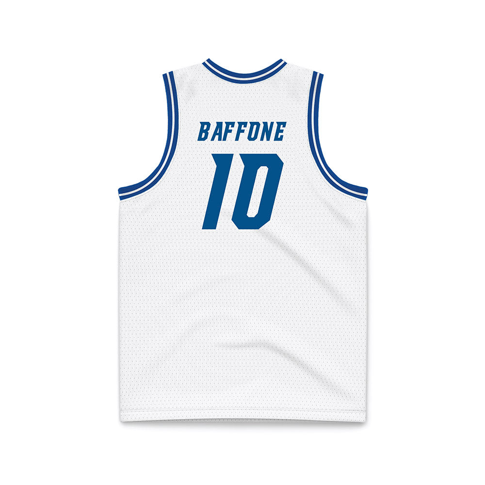 Delaware - NCAA Men's Basketball : Brandon Baffone - White Basketball Jersey-1