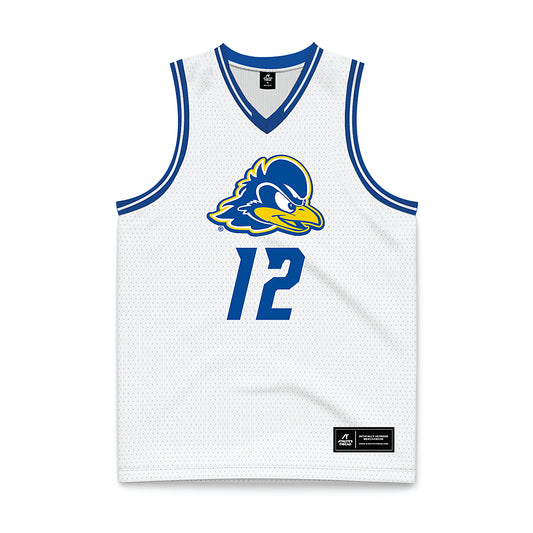 Delaware - NCAA Men's Basketball : Alex McFadden - White Basketball Jersey-0